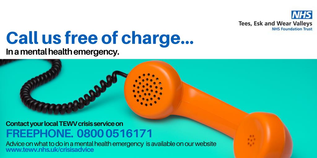 Image of crisis telephone number; 0800 0516171